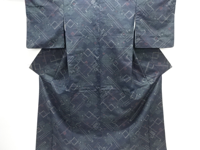 Japanese Kimono / Tsumugi Omeshi Silk
